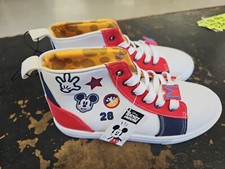 Disney Mickey Mouse High Top Tennis Shoes Sz 5 girls New With Tags