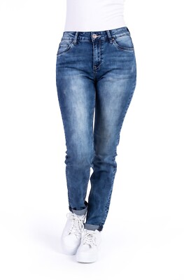BLUE MONKEY JEANS   B - WARE   BASIC JEANS   MOMFIT   SKINNY   BLAUTÖNE  
