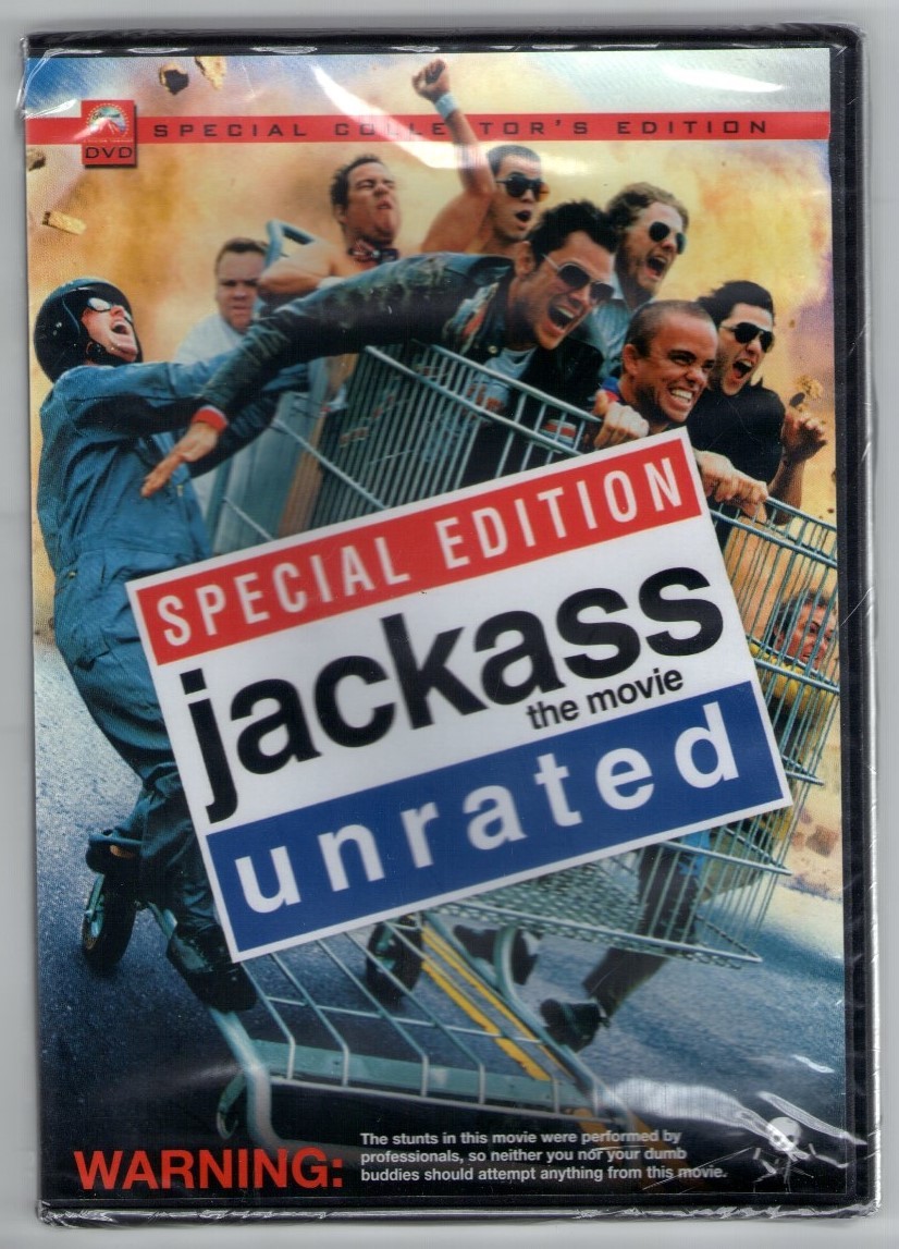 JACKASS THE MOVIE new dvd JOHNNY KNOXVILLE BAM MARGERA STEVE-O RIP
