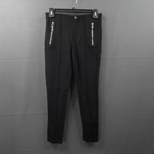 Zara Womens Legging Pants Small Black Ponte Knit Indie Capsule Minimalist