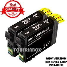 2pk T202XL 202XL Bk Ink Cartridge For Epson Expression XP-5100 WorkForce WF-2860