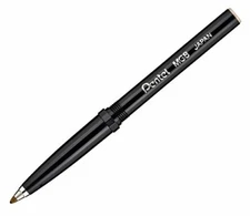 Pentel MG8-A Cushion Ball Tip Roller Pen Refill, Black (Choose Pack Size)