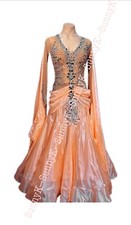 Handmade Dance Dress/Standard Ballroom Competition smooth Waltz Tango Costume