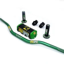 Original "Evo" PRO TAPER Handlebar Fat Bar DIRT BIKE 1 1/8'' ATV Quad GRIPS Pads