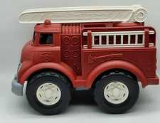 Green Toys Fire Department Truck Made in USA EUC