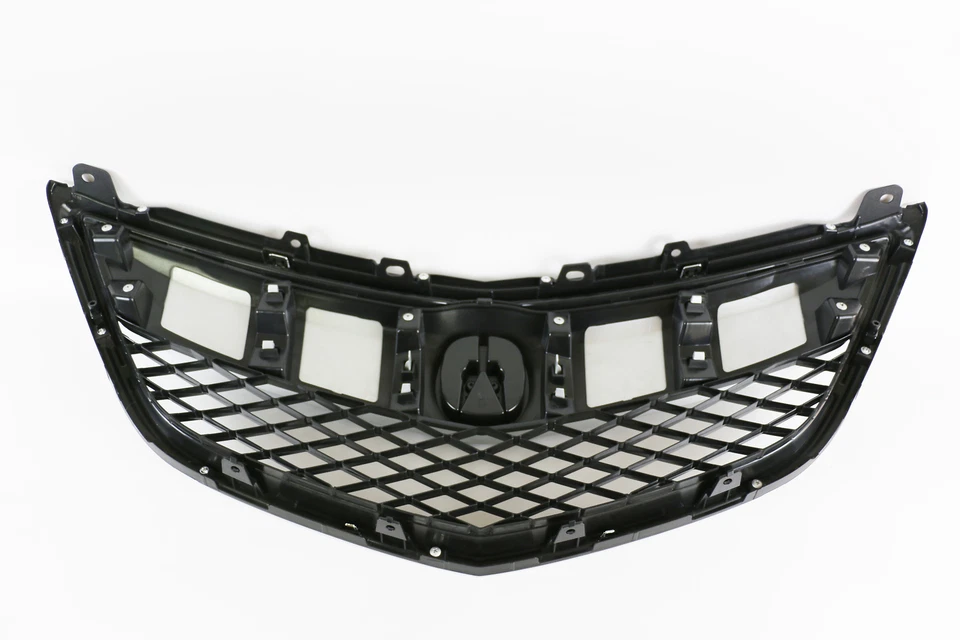 Fit 2013 2014 2015 Acura RDX Front Bumper Upper Grille Chrome Trim Mesh Grill - Image 4 of 4