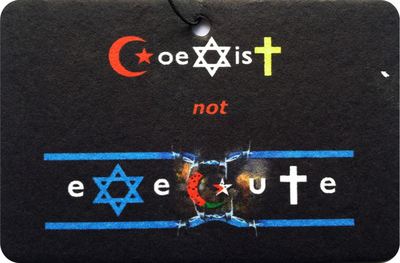 COEXIST NOT EXECUTE Auto Lufterfrischer / Duftaufhanger