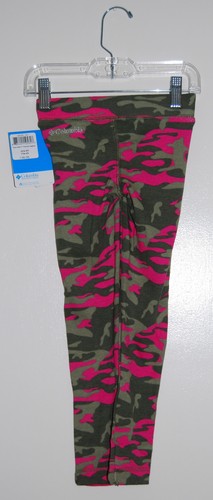 NWT Columbia Girls Cozy Cabin Pink Camouflage Knit Thermal Leggings sz 4-5 - Picture 5 of 7