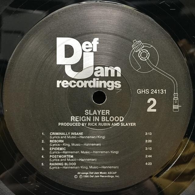 Slayer、Def Jam、Rick Rubin関連のオリジナルLPのセット Slayer、Def Jam、Rick Rubin関連のオリジナルLPのセット - メルカリ
