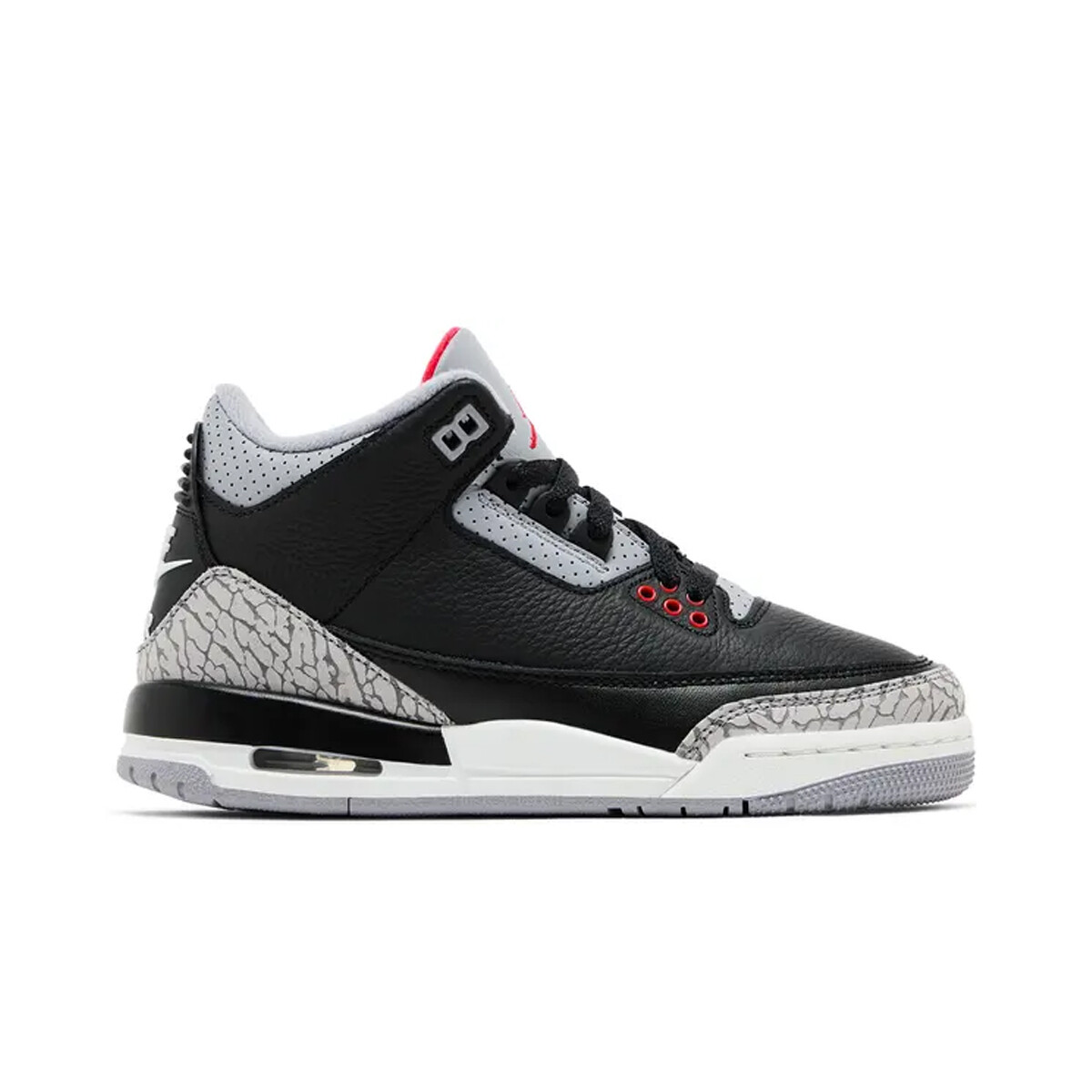 Кроссовки Jordan 3 Retro Lifestyle Черные Cement Grade School Серые DM0967