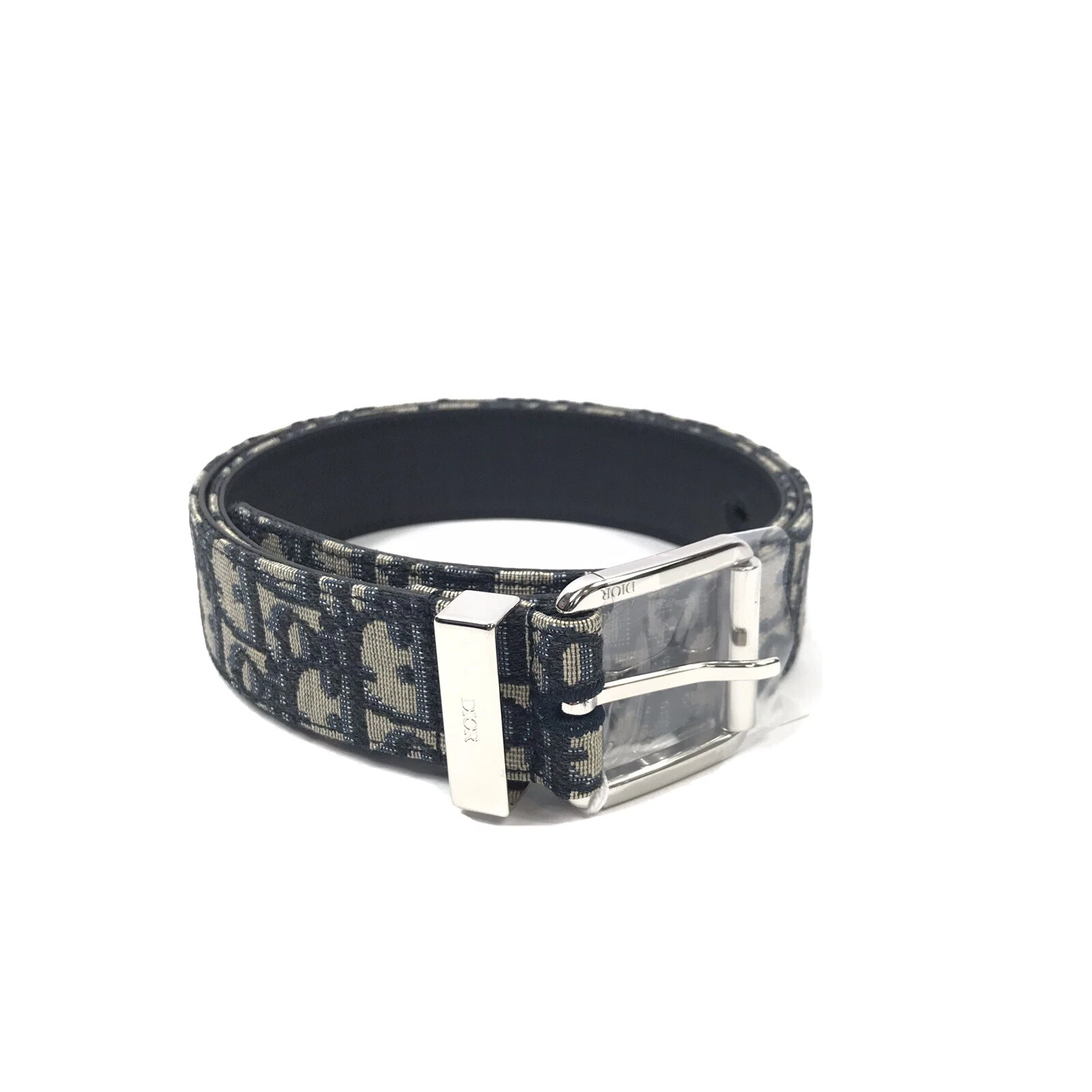 DIOR OBLIQUE JACQUARD CEINTURE MULTICOLORE 35 MM TAILLE : 85 W29/30 PRIX DE VENTE CONSEILLÉ