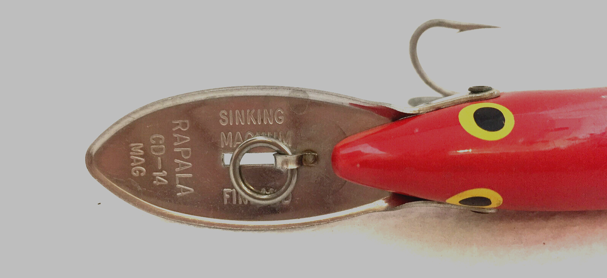 Rapala Sinking Magnum CD-14 Mag Made in Finland Red Head Rapala Sinking Magnum CD-14 Mag Made in Finland Red Head