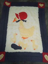 Mother Goose OOAK Handmade 40"X 55" Kids Comforter