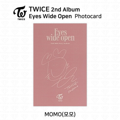 TWICE 2nd Album Eyes Wide Open Official Photocard Photo Card Momo