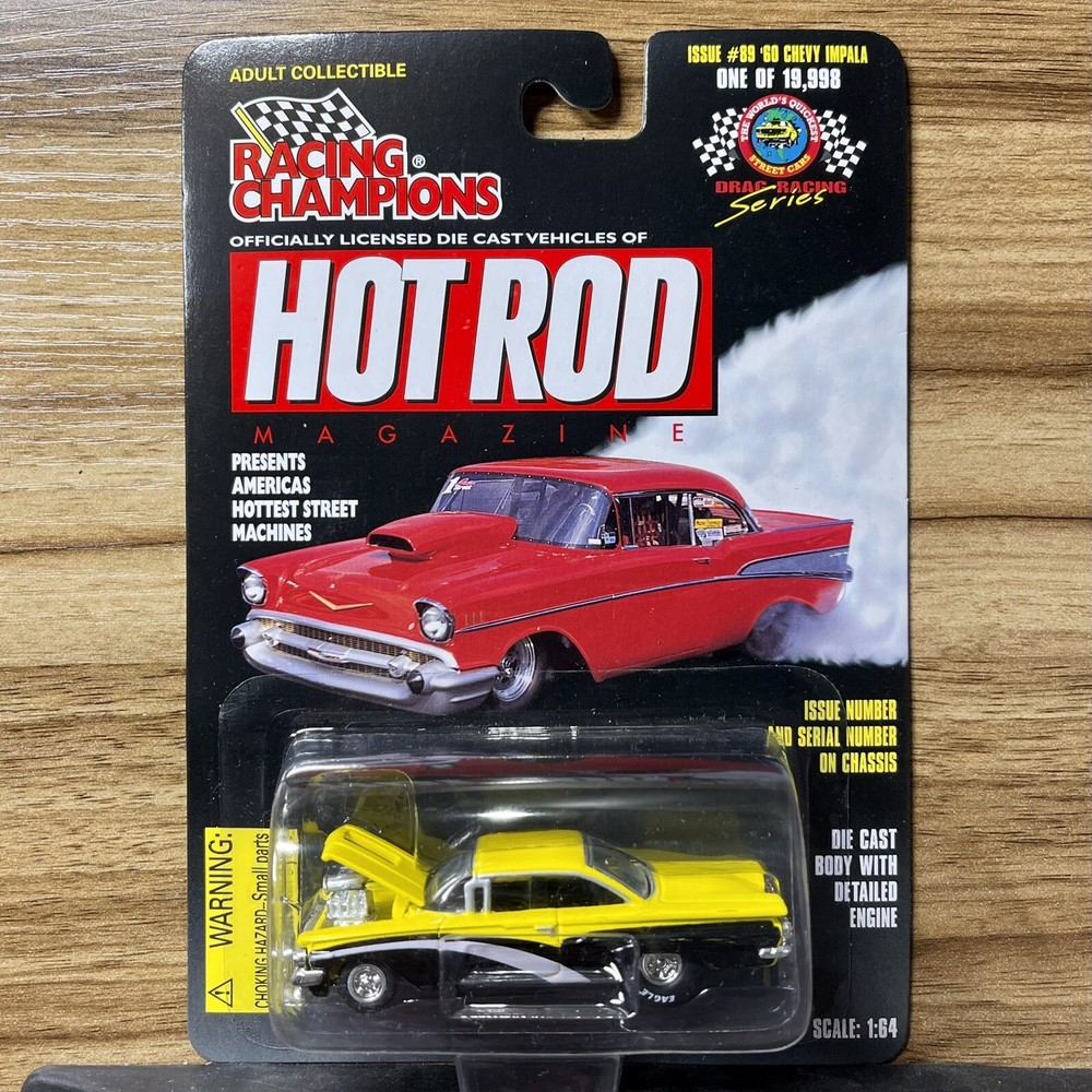 Racing Champions Hot Rod Drag Racing Issue #89 ‘60 Chevy Impala New 1998