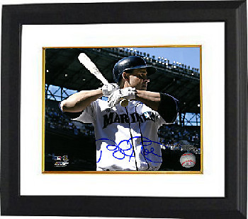 Bret Boone signed Seattle Mariners 8x10 Photo Custom Framed - LEAF AUTHENTICS - Picture 1 of 1
