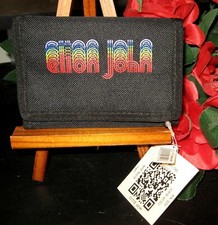 Elton John Men's Casual Tri-Fold Velro Nylon Wallet