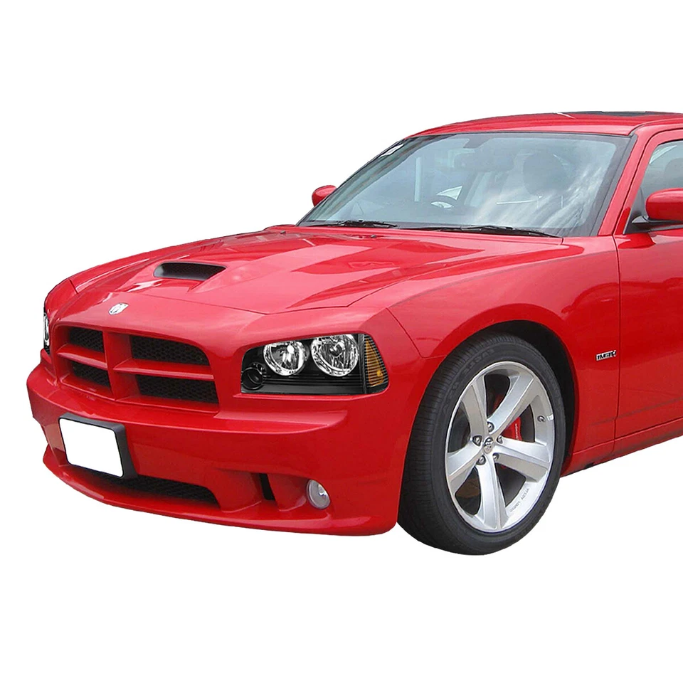 PARA 2006-2010 CARREGADOR DODGE LX FARÓIS DE SETA COM KIT LED + VENTILADOR LEGAL PRETO - Imagem 3 de 4