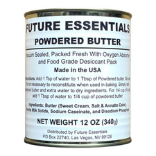 Canned Butter by Future Essentials, Powdered, Long Shelf Life, Made in the USA