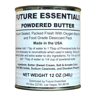 Canned Butter by Future Essentials, Powdered, Long Shelf Life, Made in the USA