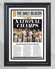 2024 Tennessee Volunteers CWS Baseball 'NATIONAL CHAMPIONS' - Framed Daily Beaco