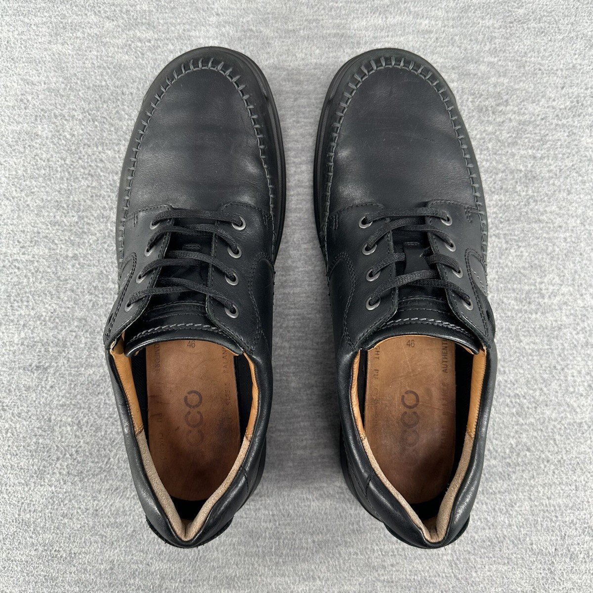 Sz 13 Ecco Men\'s Black Leather Oxfords Men main image 2