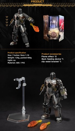 ZD Iron Man Ironman MK1-Mk7 MK42 MK45 MK85 War Machine Figur Sammlung Neu Box - Bild 7 von 98