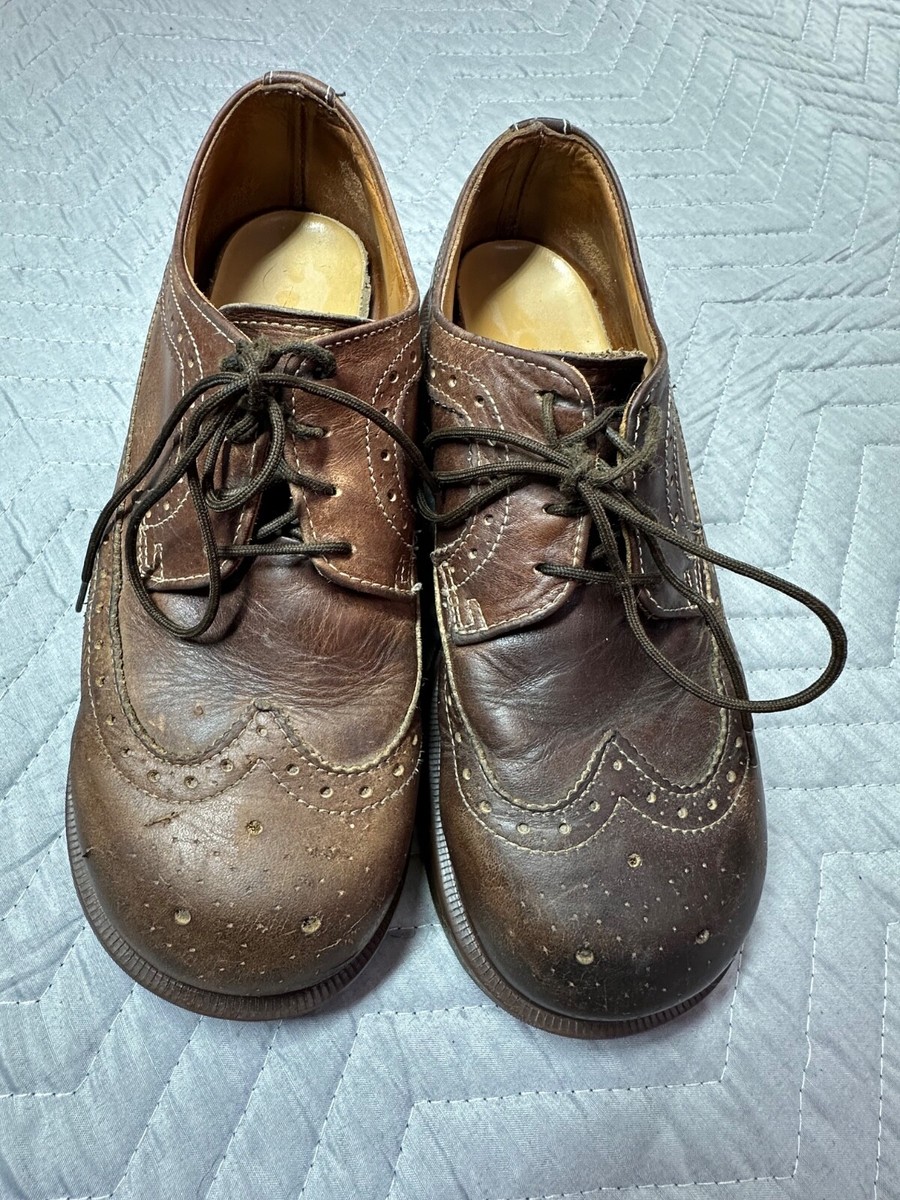 VTG 90s Dr Martens Wingtip Brogue Platform UK6 USL8 Brown VTG 90s Dr Martens Wingtip Brogue Platform UK6 USL8 Brown
