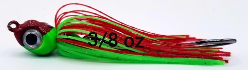 6pkg, Fluke Jig, Swing Tail Jig, Silicone Jig, Bucktail Jig, 3/8, 1, 2oz Striper - Picture 9 of 18