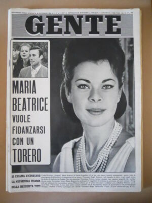 GENTE n�47 1966 Maria Beatrice di Savoia Rita Pavone Dawn Addams [C74]