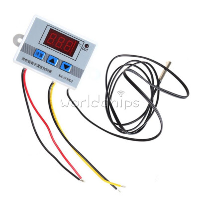 Digital LED DC 24V Temperature Controller Microcomputer Thermostat Sensor Probe