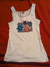 Vintage 90s Head Tennis T Shirt Womens Small S White Tank Top Made In USA
