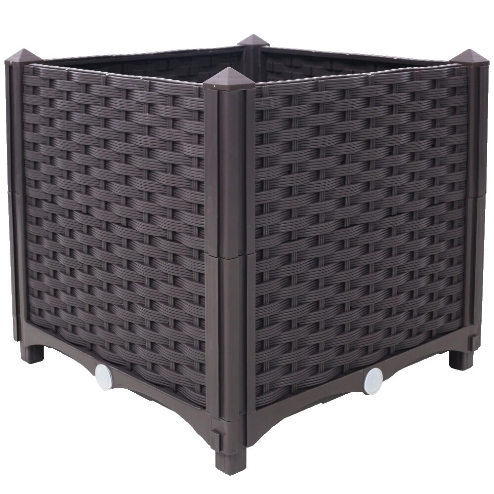 Cestas de Plantas Marrón, ollas, Ventana camas elevadas