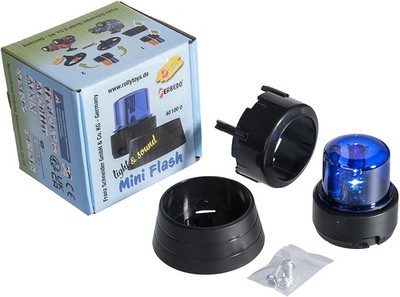 Ferbedo Flashlight blau (Blinklicht für Babyrutscher und Trettraktoren, Polizeia