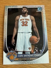 2025-26 Bowman Chrome KARL-ANTHONY TOWNS #BCV-64 Mega Box MOJO Refractor Knicks