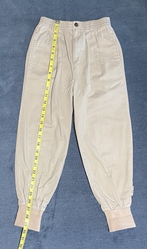 Vintage Gymboree 90s Pleated Front Jogger Pants Size XXL Rainbow Tag Khaki - Picture 4 of 6