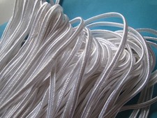 23/10 Meter Flat Cord Satin White 3mm Elegant Trims Tip Kr 90