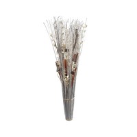 Deko-BüNdel Dekogras Trockenstrauß Aus Naturfaser 150 Cm Weiß-Braun Runder Boden