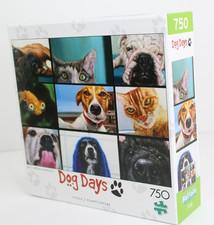 Dog Days Pet's Virtual Hangout 750 Piece Jigsaw Puzzle by Buffalo Games New