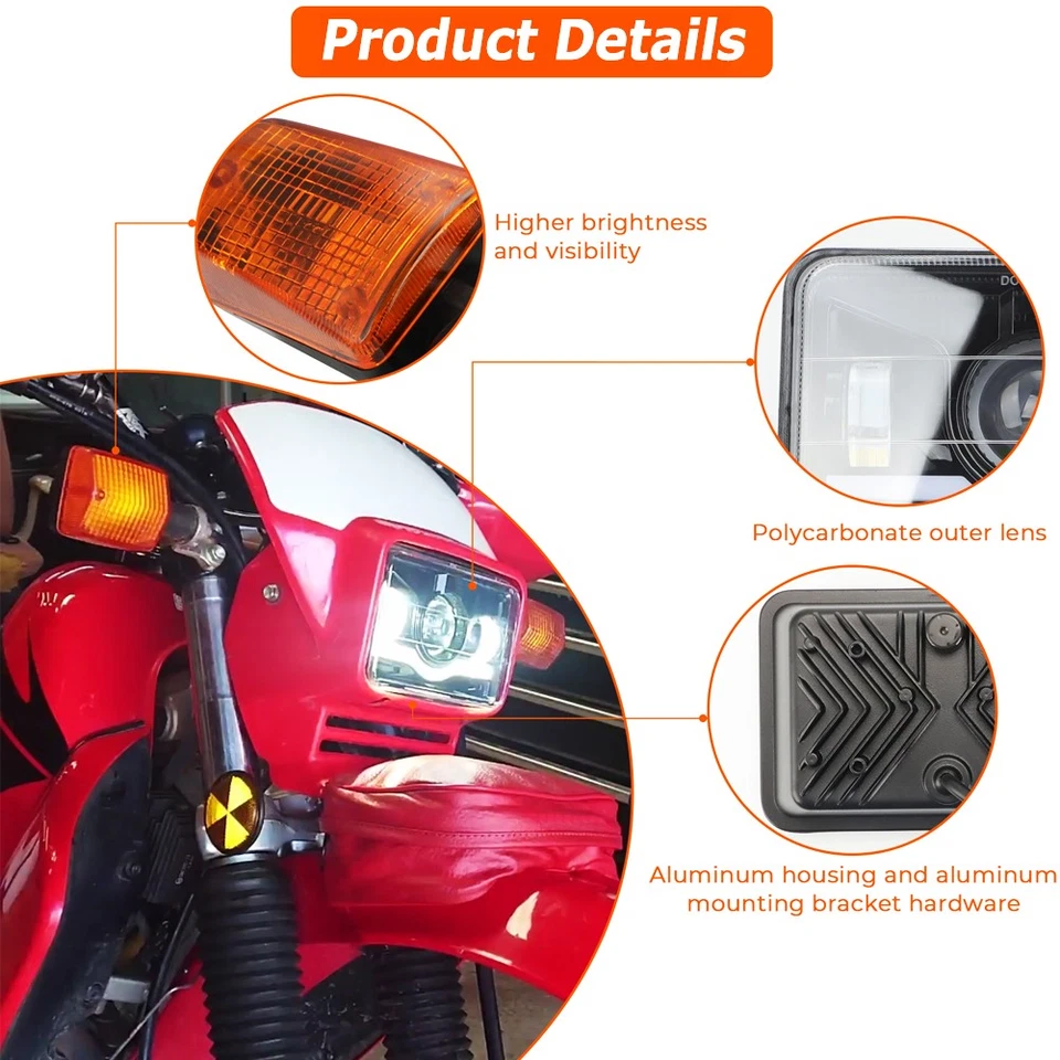 Turn Signals LED Headlight Bracket Kit For Suzuki DR650 Bandit 1200 DR350S DR200 - Imagem 4 de 4