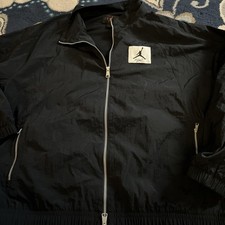 Nike Air Jordan Flight Essential Warm Up Black Jacket Men s Sz 2x
