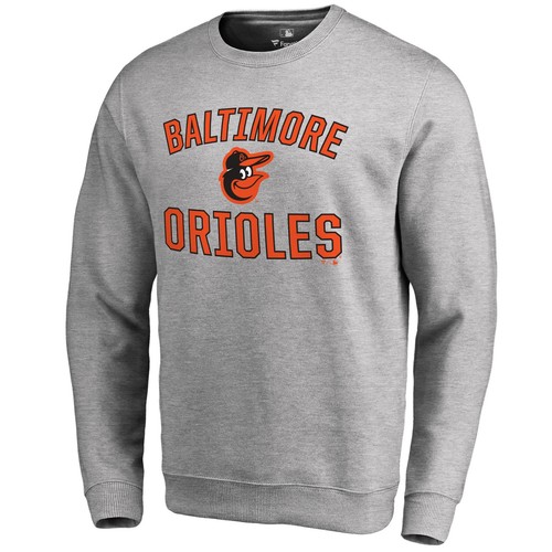 Herren Ash Baltimore Orioles Victory Arch Pullover Sweatshirt