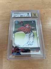 Shed Long 2018 1st Bowman Chrome CPASL BGS MINT 9 Auto 10