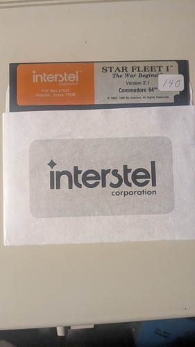 Star Fleet 1 (Interstel, 1983) Commodore 64/128 C64 Game 5.25” Disk Only *Tested - Picture 8 of 8