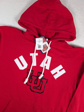 Utah Utes Champion Hoodie Mens Small Red College Football NWT