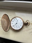 Vintage antique Waltham Double Hunter Pocket Watch 15j