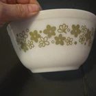 Vintage Pyrex by Corning Spring Blossom Green Mixing Bowl Crazy Daisy 1.5 Qt USA