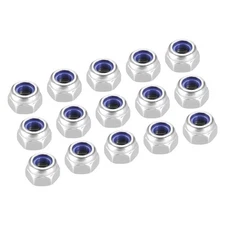 20Pcs M4x0.7mm Hex Nylon Inserted Self-Lock Nut Fastener 304 Stainless Steel
