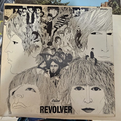 REVOLVER-THE BEATLES-ORIGINAL 1966 Capitol ST2576 Stereo record album lp