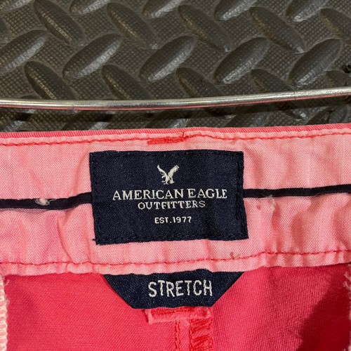 American Eagle Pink Coral Outfitters Midi Stretch Shorts Women's Size 10 - Picture 3 of 7